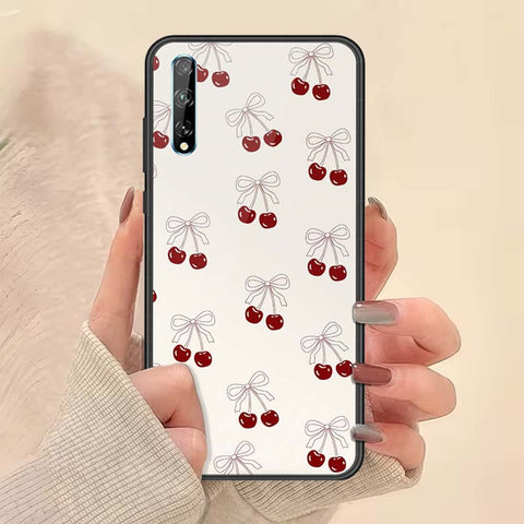Huawei P Smart 2020 Cover - ONation Bow Series - HQ Ultra Shine Premium Infinity Glass Soft Silicon Borders Case