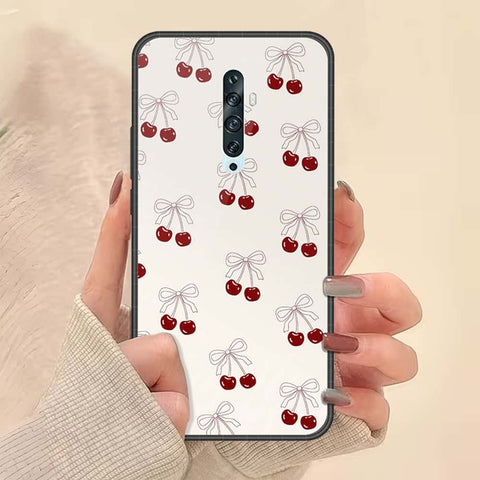 Oppo Reno 2 Cover - ONation Bow Series - HQ Ultra Shine Premium Infinity Glass Soft Silicon Borders Case