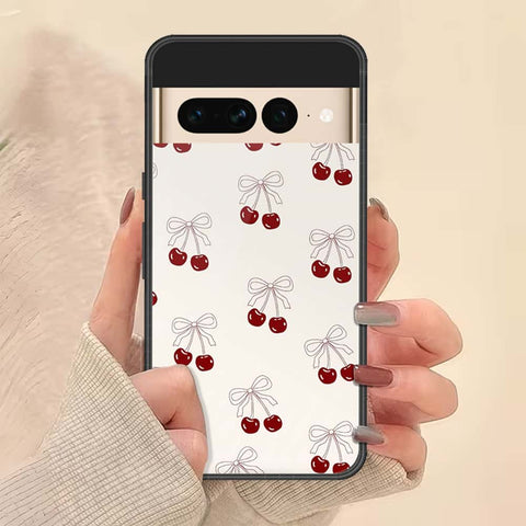 Google Pixel 7 Pro Cover - ONation Bow Series - HQ Ultra Shine Premium Infinity Glass Soft Silicon Borders Case