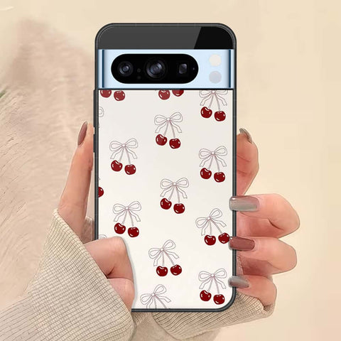 Google Pixel 8 Pro Cover - ONation Bow Series - HQ Ultra Shine Premium Infinity Glass Soft Silicon Borders Case