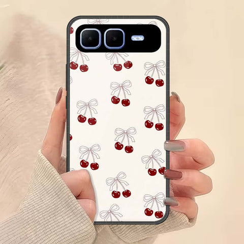 Infinix Smart 10 Plus Cover - ONation Bow Series - HQ Ultra Shine Premium Infinity Glass Soft Silicon Borders Case
