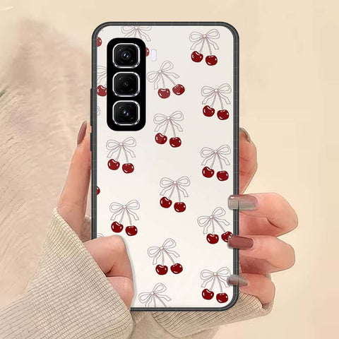 Infinix Hot 50 Pro Plus Cover - ONation Bow Series - HQ Ultra Shine Premium Infinity Glass Soft Silicon Borders Case