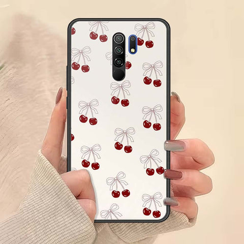 Xiaomi Redmi 9 Cover - ONation Bow Series - HQ Ultra Shine Premium Infinity Glass Soft Silicon Borders Case