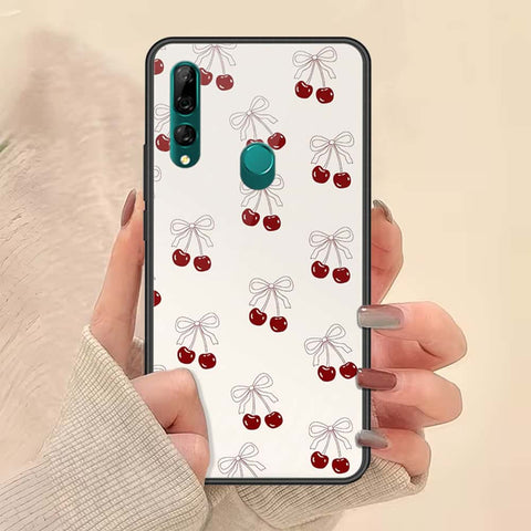 Huawei P Smart Z Cover - ONation Bow Series - HQ Ultra Shine Premium Infinity Glass Soft Silicon Borders Case