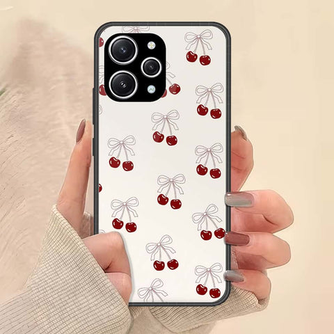 Xiaomi Redmi Note 12R Cover - ONation Bow Series - HQ Ultra Shine Premium Infinity Glass Soft Silicon Borders Case