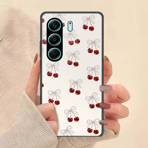 Tecno Camon 40 Pro Cover - ONation Bow Series - HQ Ultra Shine Premium Infinity Glass Soft Silicon Borders Case
