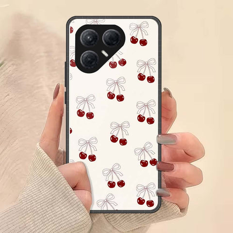 Tecno Pova 7 4G Cover - ONation Bow Series - HQ Ultra Shine Premium Infinity Glass Soft Silicon Borders Case