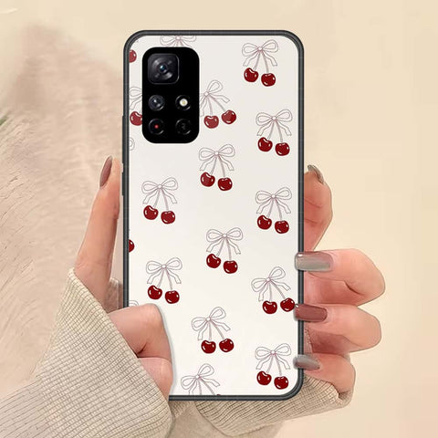 Xiaomi Poco M4 Pro 5G Cover - ONation Bow Series - HQ Ultra Shine Premium Infinity Glass Soft Silicon Borders Case