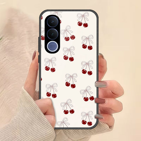 Vivo V70 FE Cover - ONation Bow Series - HQ Ultra Shine Premium Infinity Glass Soft Silicon Borders Case