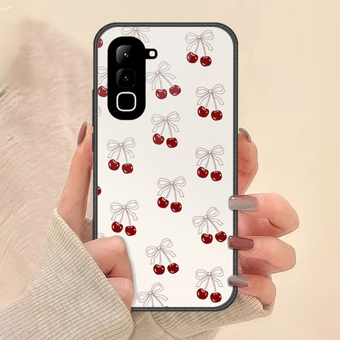 Infinix Hot 70 Cover - ONation Bow Series - HQ Ultra Shine Premium Infinity Glass Soft Silicon Borders Case