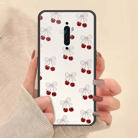 Oppo Reno 2F Cover - ONation Bow Series - HQ Ultra Shine Premium Infinity Glass Soft Silicon Borders Case