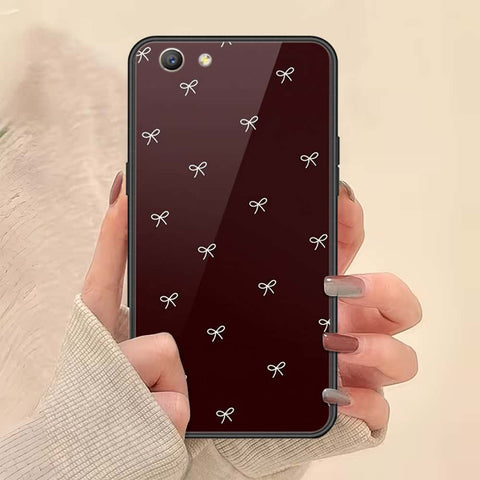 Oppo A59 Cover - ONation Bow Series - HQ Ultra Shine Premium Infinity Glass Soft Silicon Borders Case