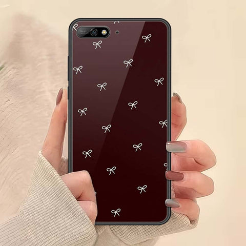 Huawei Y6 Prime 2018 Cover - ONation Bow Series - HQ Ultra Shine Premium Infinity Glass Soft Silicon Borders Case