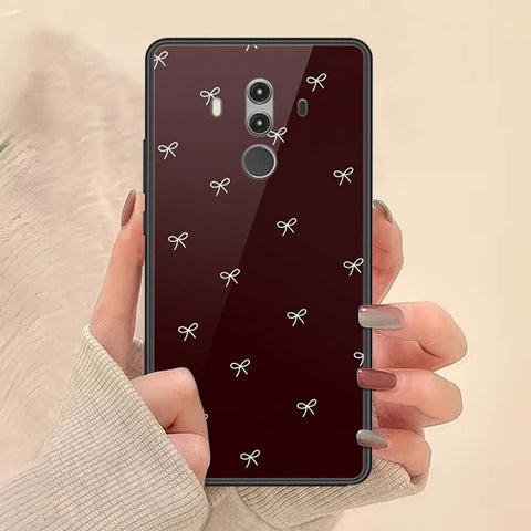 Huawei Mate 10 Pro Cover - ONation Bow Series - HQ Ultra Shine Premium Infinity Glass Soft Silicon Borders Case