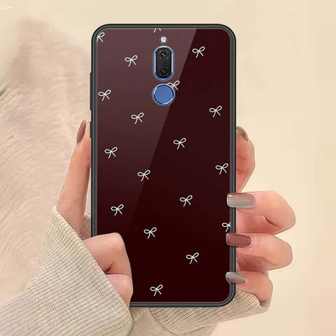 Huawei Mate 10 Lite Cover - ONation Bow Series - HQ Ultra Shine Premium Infinity Glass Soft Silicon Borders Case