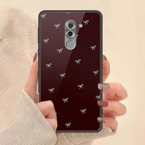 Huawei Honor 6X Cover - ONation Bow Series - HQ Ultra Shine Premium Infinity Glass Soft Silicon Borders Case