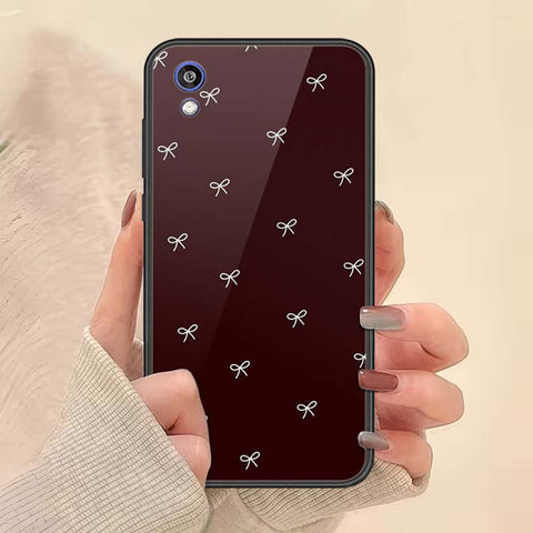 Huawei Honor 8S Cover - ONation Bow Series - HQ Ultra Shine Premium Infinity Glass Soft Silicon Borders Case