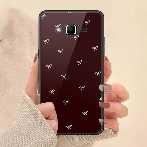 Samsung Galaxy J2 Prime Cover - ONation Bow Series - HQ Ultra Shine Premium Infinity Glass Soft Silicon Borders Case