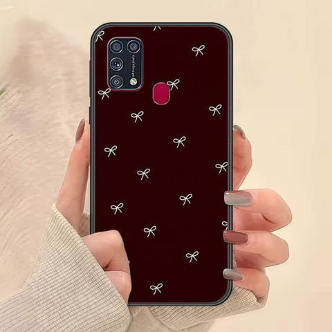 Samsung Galaxy M31 Cover - ONation Bow Series - HQ Ultra Shine Premium Infinity Glass Soft Silicon Borders Case