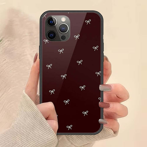 iPhone 12 Pro Max - ONation Bow Series - HQ Ultra Shine Premium Infinity Glass Soft Silicon Borders Case