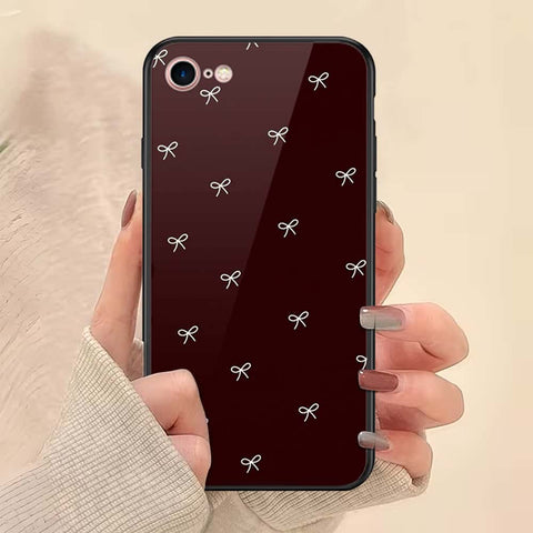 iPhone 8 / 7 - ONation Bow Series - HQ Ultra Shine Premium Infinity Glass Soft Silicon Borders Case