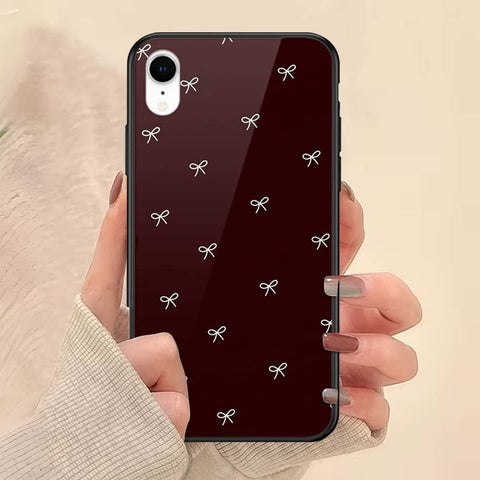 iPhone XR - ONation Bow Series - HQ Ultra Shine Premium Infinity Glass Soft Silicon Borders Case