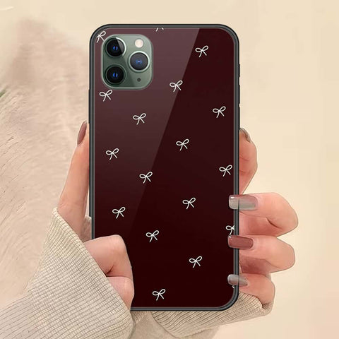 iPhone 11 Pro - ONation Bow Series - HQ Ultra Shine Premium Infinity Glass Soft Silicon Borders Case