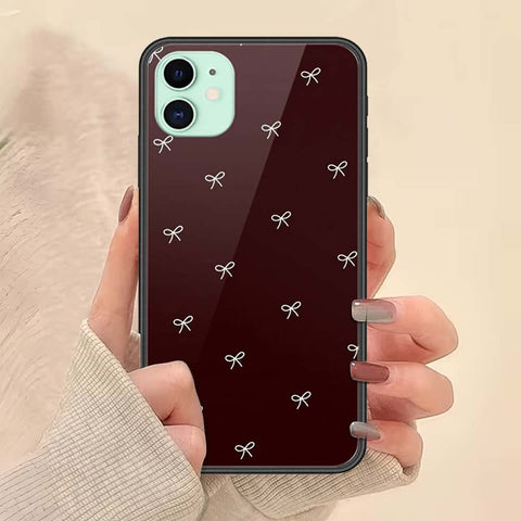 iPhone 11 - ONation Bow Series - HQ Ultra Shine Premium Infinity Glass Soft Silicon Borders Case
