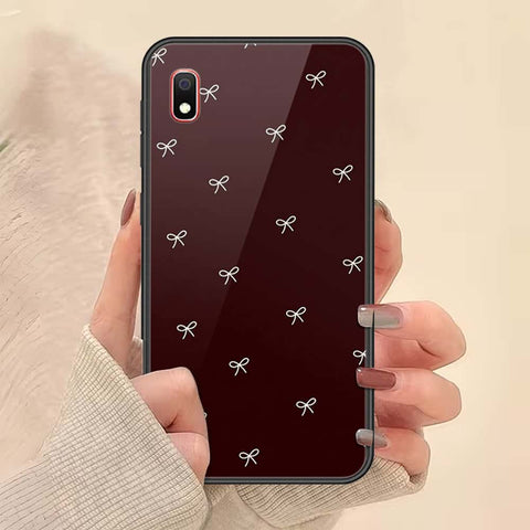 Samsung Galaxy A10 Cover - ONation Bow Series - HQ Ultra Shine Premium Infinity Glass Soft Silicon Borders Case