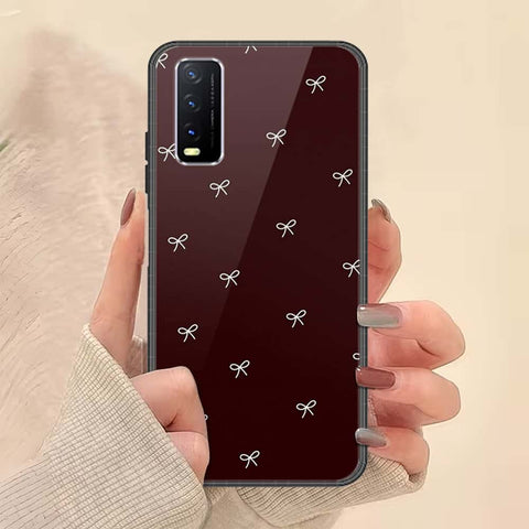 Vivo Y12s Cover - ONation Bow Series - HQ Ultra Shine Premium Infinity Glass Soft Silicon Borders Case