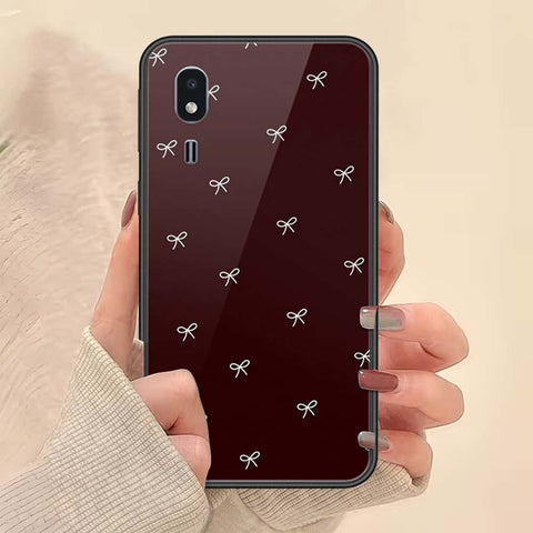 Samsung Galaxy A2 Core Cover - ONation Bow Series - HQ Ultra Shine Premium Infinity Glass Soft Silicon Borders Case