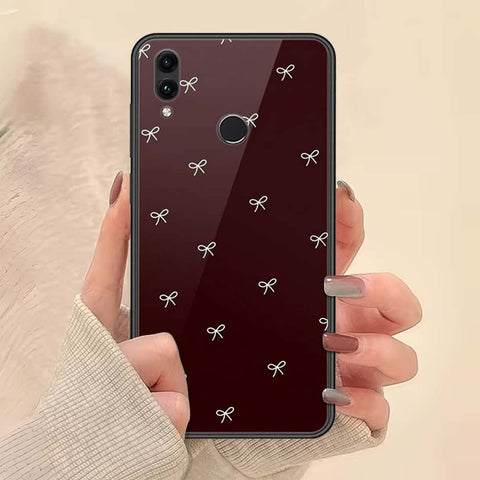 Huawei Honor 10 Lite Cover - ONation Bow Series - HQ Ultra Shine Premium Infinity Glass Soft Silicon Borders Case