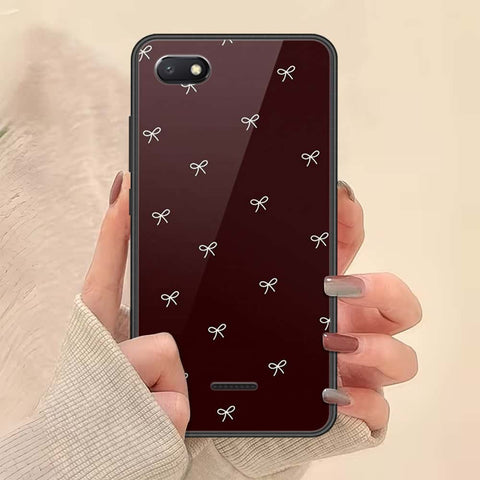 Xiaomi Redmi 6A Cover - ONation Bow Series - HQ Ultra Shine Premium Infinity Glass Soft Silicon Borders Case