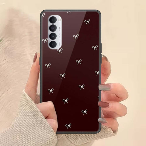 Oppo Reno 4 Pro Cover - ONation Bow Series - HQ Ultra Shine Premium Infinity Glass Soft Silicon Borders Case