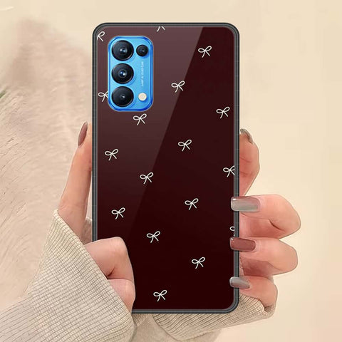 Oppo Reno 5 Pro 5G Cover - ONation Bow Series - HQ Ultra Shine Premium Infinity Glass Soft Silicon Borders Case