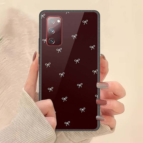 Samsung Galaxy S20 FE Cover - ONation Bow Series - HQ Ultra Shine Premium Infinity Glass Soft Silicon Borders Case
