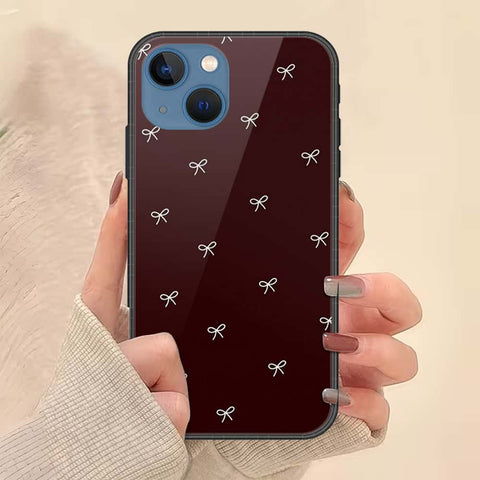 iPhone 13 Cover - ONation Bow Series - HQ Ultra Shine Premium Infinity Glass Soft Silicon Borders Case