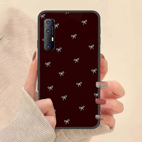Oppo Reno 3 Pro Cover - ONation Bow Series - HQ Ultra Shine Premium Infinity Glass Soft Silicon Borders Case