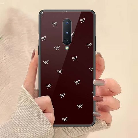 OnePlus 8 Cover - ONation Bow Series - HQ Ultra Shine Premium Infinity Glass Soft Silicon Borders Case