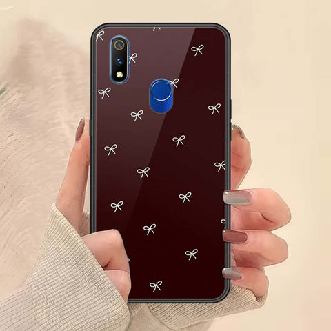 Realme 3 Pro Cover - ONation Bow Series - HQ Ultra Shine Premium Infinity Glass Soft Silicon Borders Case