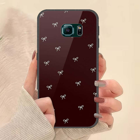 Samsung Galaxy S6 Edge Plus Cover - ONation Bow Series - HQ Ultra Shine Premium Infinity Glass Soft Silicon Borders Case