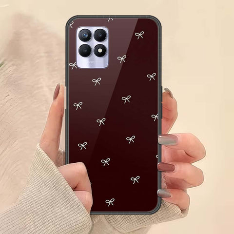Realme 8i Cover - ONation Bow Series - HQ Ultra Shine Premium Infinity Glass Soft Silicon Borders Case