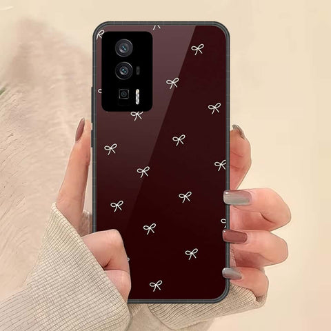 Xiaomi Redmi K60 Cover - ONation Bow Series - HQ Ultra Shine Premium Infinity Glass Soft Silicon Borders Case