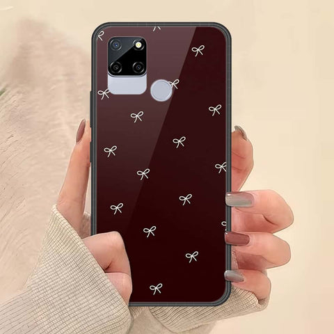 Realme C12 Cover - ONation Bow Series - HQ Ultra Shine Premium Infinity Glass Soft Silicon Borders Case