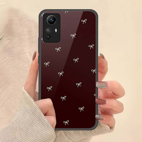 Xiaomi Redmi Note 12S Cover - ONation Bow Series - HQ Ultra Shine Premium Infinity Glass Soft Silicon Borders Case