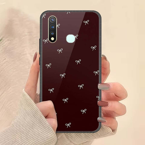 Vivo Y19 Cover - ONation Bow Series - HQ Ultra Shine Premium Infinity Glass Soft Silicon Borders Case