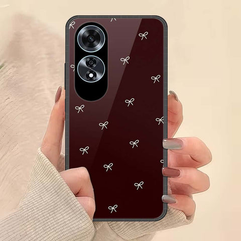 Oppo A60 Cover - ONation Bow Series - HQ Ultra Shine Premium Infinity Glass Soft Silicon Borders Case