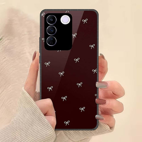 Vivo S16e Cover - ONation Bow Series - HQ Ultra Shine Premium Infinity Glass Soft Silicon Borders Case