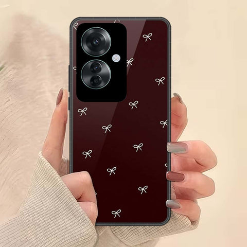Oppo Reno 11F 5G Cover - ONation Bow Series - HQ Ultra Shine Premium Infinity Glass Soft Silicon Borders Case