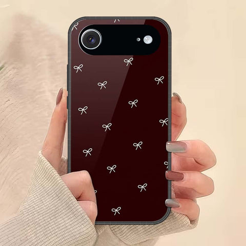 iPhone 17 Air - ONation Bow Series - HQ Ultra Shine Premium Infinity Glass Soft Silicon Borders Case